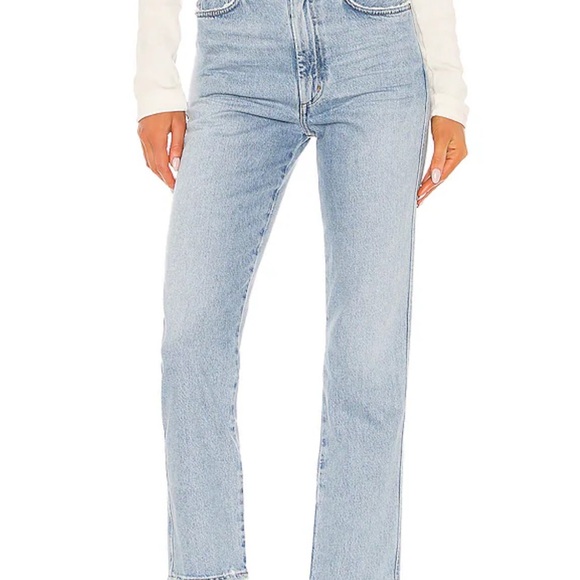 AGOLDE Pinch Waist High Rise Kick in Riptide Size 26 - Picture 4 of 4